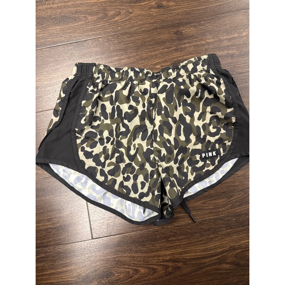 Victoria's Secret PINK Leopard/Cheetah Print Running Shorts - Size S
